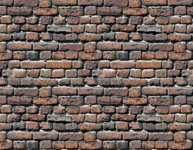 16 SHEETS EMBOSSED BUMPY BRICK stone wall 20x28cm SCALE 1/12 landscape paper