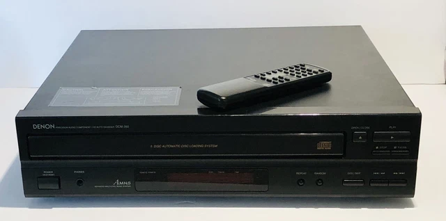 Denon DCM-260 Stereo CD Player 5 Disc Changer Carousel Tested