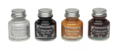 Manuscript Calligraphy 30ml Dip Pen Ink Bottle - Wide Colour Range Available