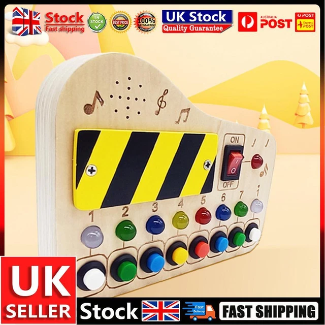 Kids Screwdriver Tool Set Wooden Light Switch Toy Travel Toys Kids Gift UK