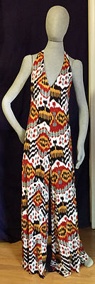 Paul & Joe Multicolor HalterJumpsuit/Overall Wide Legs Sleeveless sz FR 38 NWOT
