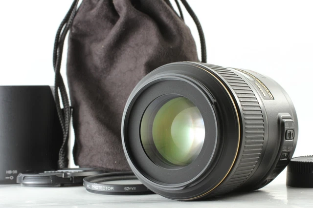 ▶[N MINT] Nikon AF-S Micro NIKKOR 105mm f/2.8G VR IF-ED Lens + Hood  From JP B94