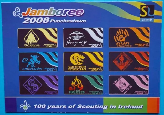 Irish Scout Jamboree Post Card Punchestown Kildare 2008 Ireland Scouting