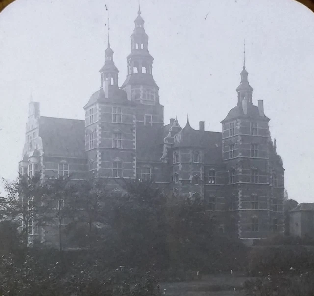 Rosenborg Castle/Palace, Copenhagen, Denmark, Magic Lantern Glass Slide
