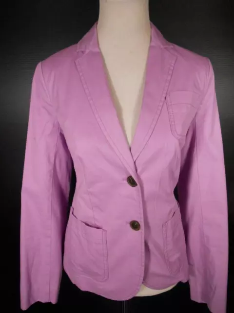 Beautiful Women's Size 2 Talbots Purple Long Sleeve Fitted Button Blazer Jacket