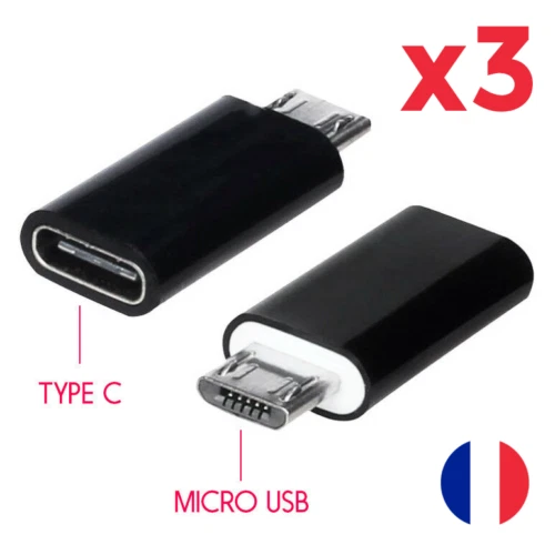 Adaptateur USB Poppstar Type C Mâle Vers Type A Femelle - USB 3.1 Gen 1 - Neuf Sous Blister