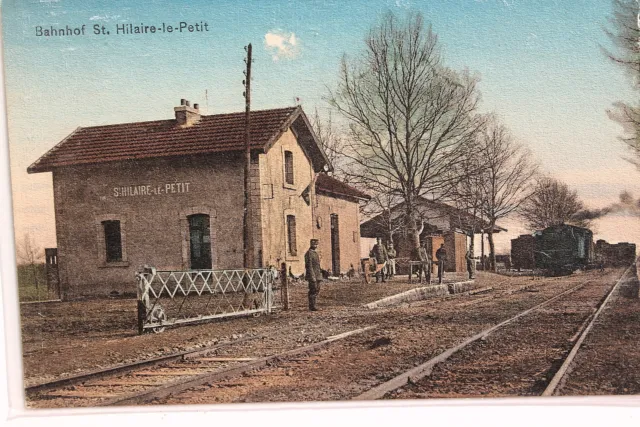 16881 Ak CPA Pce Hilaire-le-Petit Gare La Courrier Militaire Post um1915