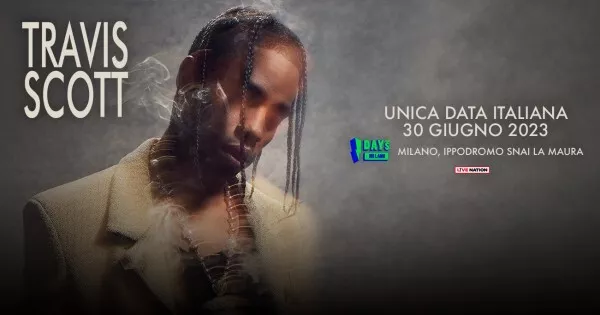 2 BIGLIETTI PER CONCERTO TRAVIS SCOTT Ippodromo Snai La Maura (Mi) 30/06/2023