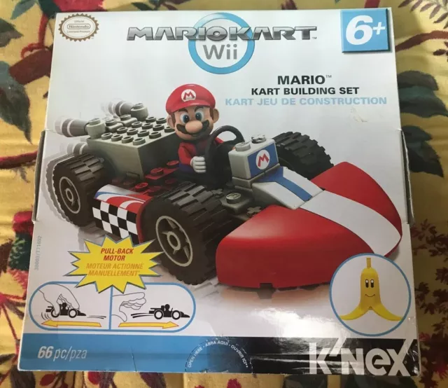 K'nex MarioKart Wii Mario Kart Building Set (Pull Back) 38003/T71692 BNIB