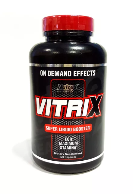 NUTREX VITRIX Testosterone Libido Booster 120 Capsules Alpha Male Product