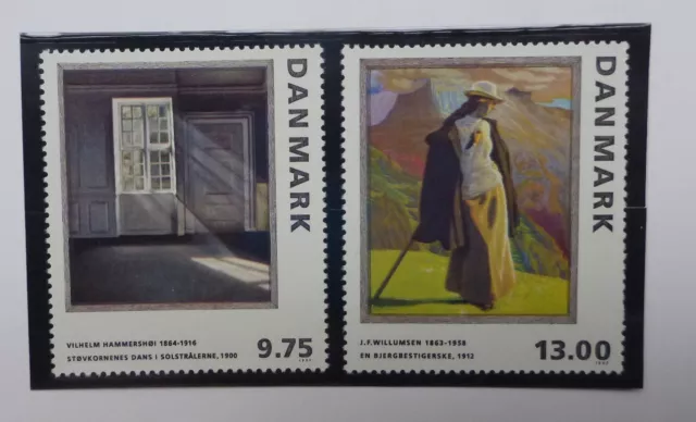 DENMARK 1997 Paintings Pair Mint Stamps