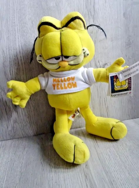 Garfield Plush Toy Mellow Yellow Tagged Vintage Nanco