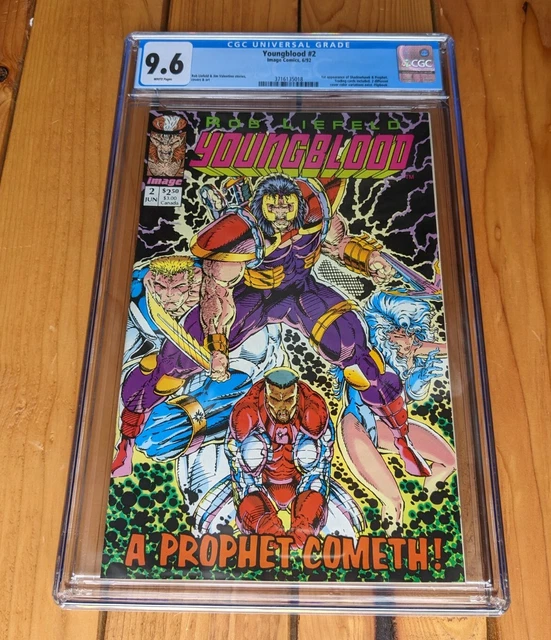 Youngblood #2 Pink Variant (Image 1992) Cgc 9.6 1St Shadowhawk & Prophet!!!