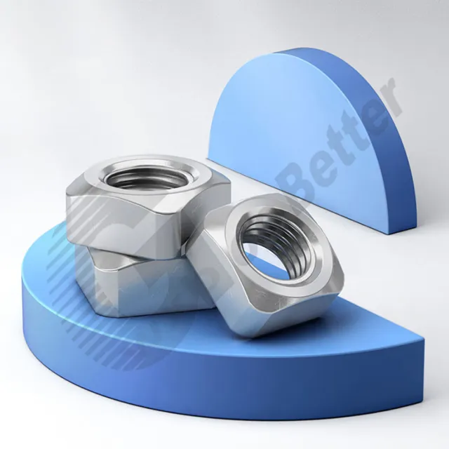 M4 M5 M6 M8 M10 Metric Square Nuts 201 Stainless Steel Square Nuts for Srews