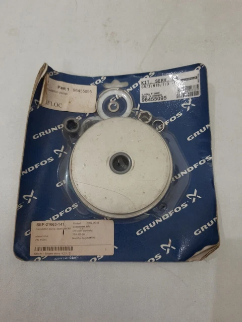 Grundfos 96455095 Service Kit , Serv. CR  CR/I/N 1 S/ 1 /3  -9, PN 15562