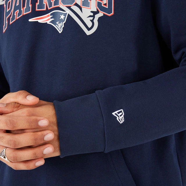 New Era - NFL New England Patriots Team Ombra Po: Felpa con Cappuccio - Blu 3