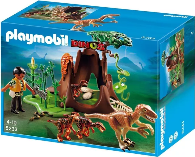 Playmobil 5233 Dinos - Deinonychus und Velociraptoren - NEU und ungeöffnet !