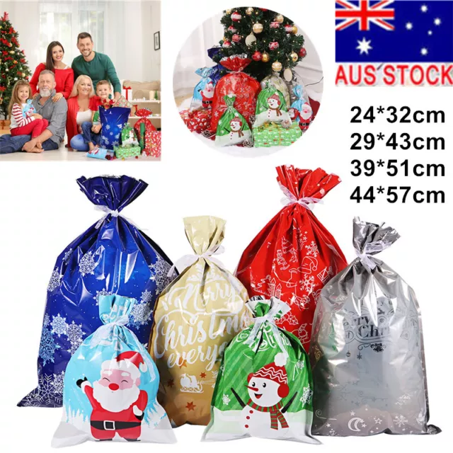 Drawstring Gift Bags Christmas Party Wedding Candy Packaging Bag Xmas Pouch Gift