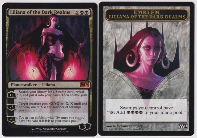 Liliana's Reaver 2x FOIL MTG M14 2014 Core Set Rare MINT black