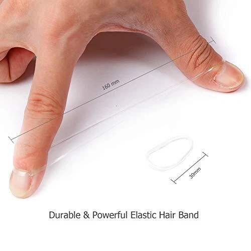Transparent Elastic Hair Bands 1500pcs Mini Small Ponytail Holders Kids Girls 7