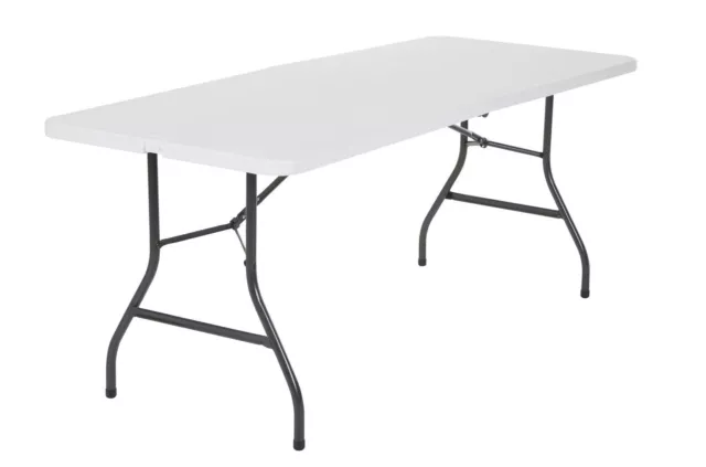 6' Portable Folding Table Plastic Indoor Outdoor Picnic Party Camp Dining White