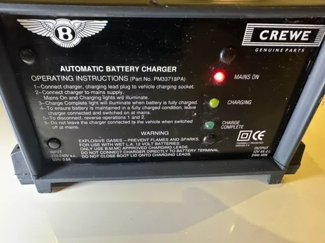 Bentley Crewe Genuine Automatic battery trickle charger conditioner