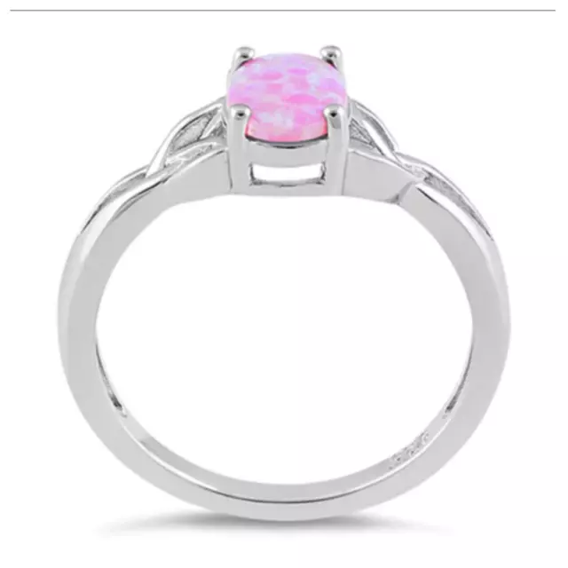 AUSTRALIAN PINK OPAL Ring Solid 925 Sterling Silver Size 7 $24.94 ...