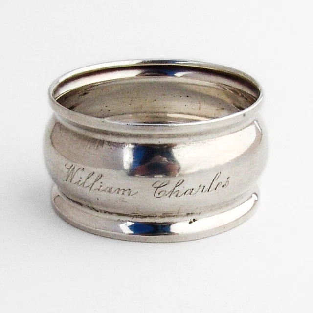 Napkin Ring Sterling Silver Canada Mono William Charles