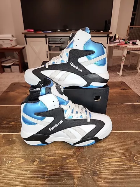 REEBOK SHAQ ATTAQ Pump Size 11 White Black Azure GX3881 Shaquille O Neal New DS 100.00 PicClick
