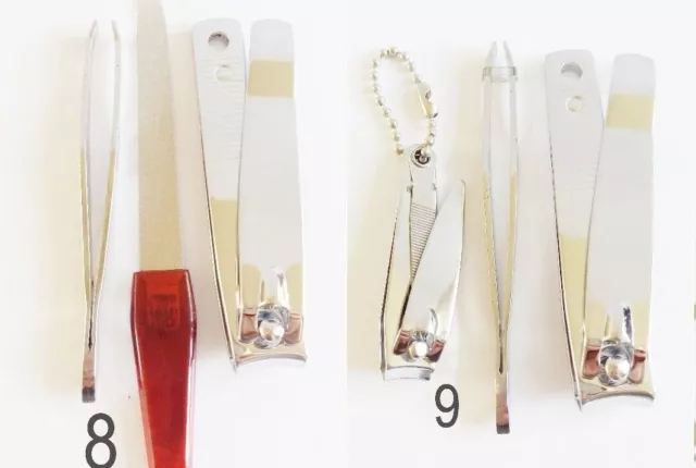 Set Of 3: Nail Cutter File Folding Scissors Tweezers Beauty Tools Unisex Va155B