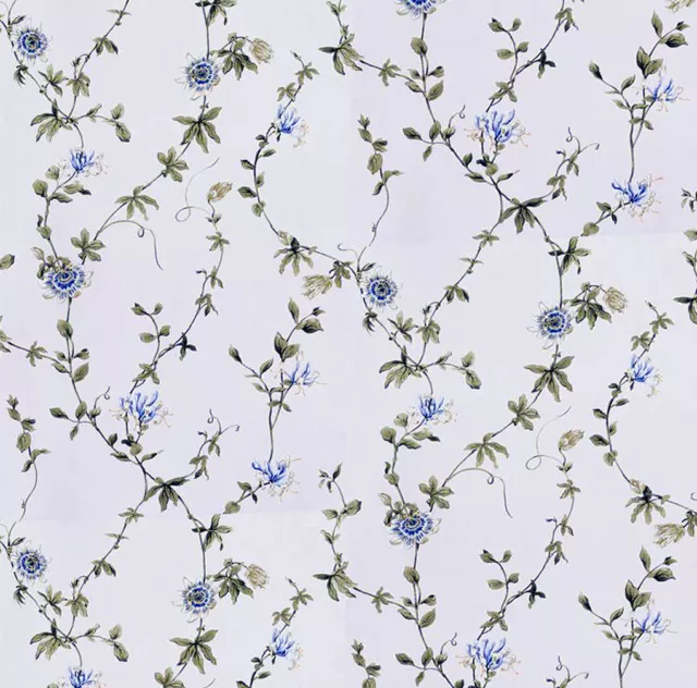 Dolls House Wallpaper 1/12th 1/24th scale Blue Quality Paper #54