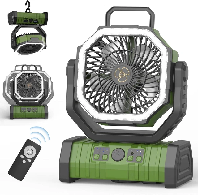 Ventilatore silenzioso Primevolve con telecomando, ventilatore portatile pieghevole, ventilatore
