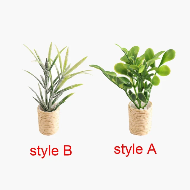 7 Pièces Mini Arbres Paysage PVC - Décoration Pour Modélisme, Gâteaux, Terrariums - Couleurs Assorties