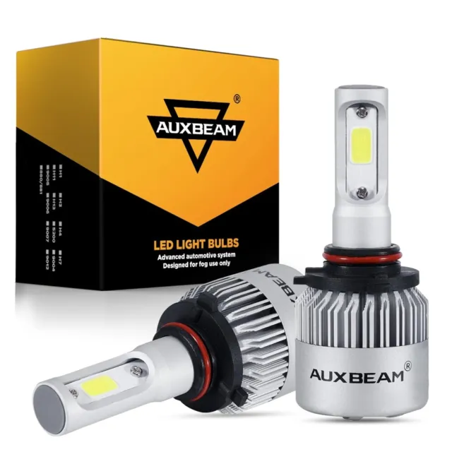 AUXBEAM 9005 HB3 LED Headlight Bright Bulbs Kit White 6500K 8000LM 72W High Beam