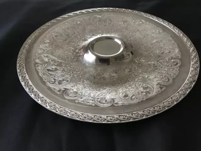 Silver Platter Tray, Wm Rogers And Son Spring Flower Vintage, Silver-Plated