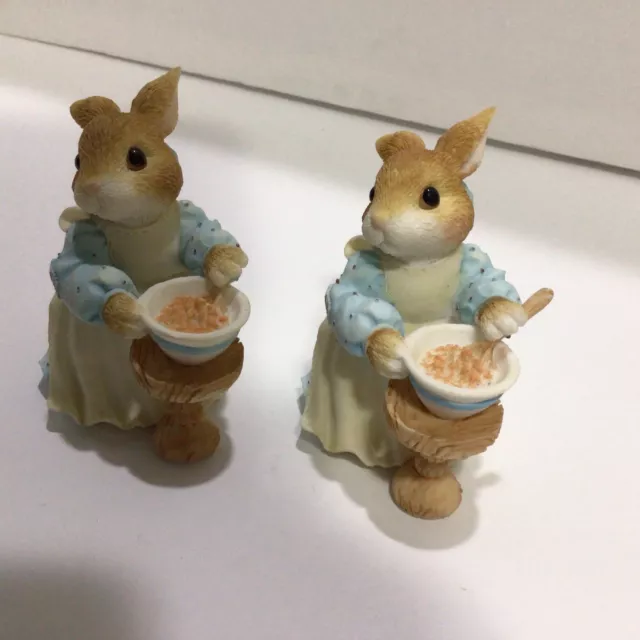 Vtg Enesco My Blushing Bunnies “ A Mom Like You Is A True Blessing” Only 83/258