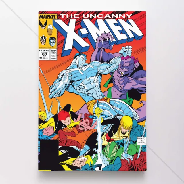 Uncanny X-Men Poster Canvas Vol 1 #231 Xmen Marvel Comic Book Art Print