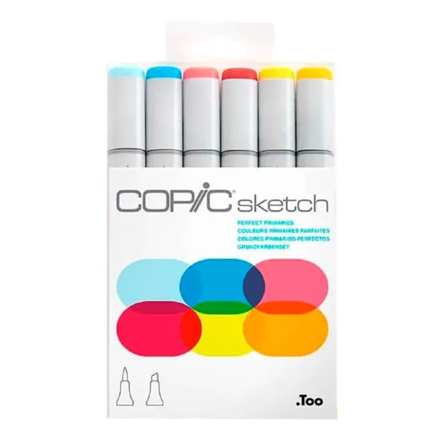 Copic Sketch Perfect Primaries - 6 Pack Set