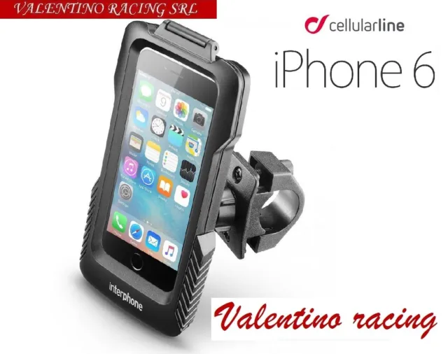 Custodia Cellular Line Smiphone6 Supporto Manubrio Tubolare Da Moto Per Iphone 6