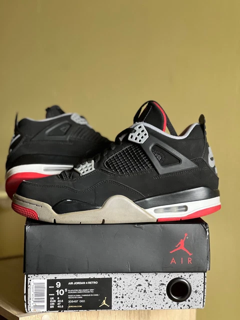 2019 Nike Air Jordan 4 retro Bred 9 42.5 OFF Travis  Bred maniere military black