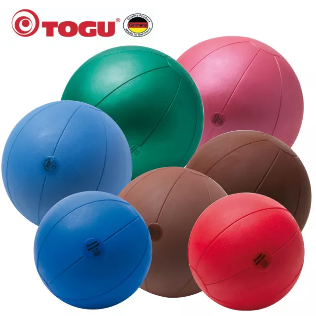 TOGU® Medizinball aus Ruton | 0,8 kg bis 5 kg | Fitnessball | Gewichtsball