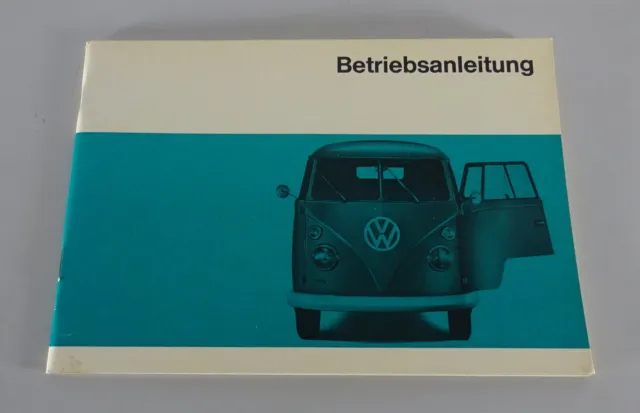 Betriebsanleitung / Handbuch VW Bus / Transporter T1 Stand 08/1966