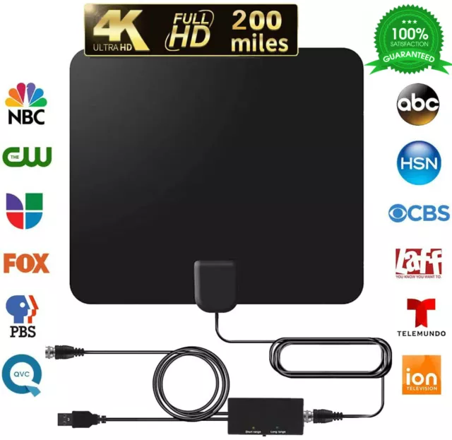 UPGRADED TV Antenna Upgraded HDTV Indoor Digital Amplified TV Antennas 200 Miles