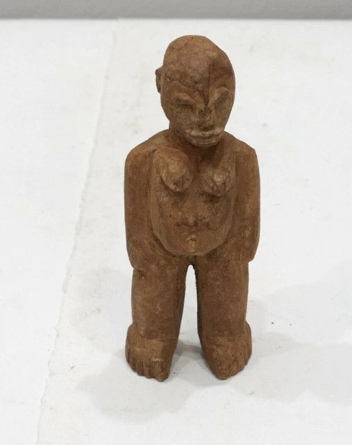 African Lobi Wood Statue Female Statue Burkina Faso