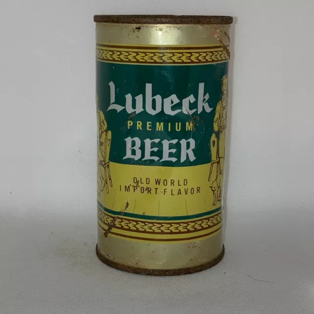 Lubeck flat top beer can