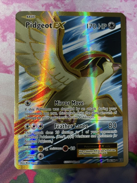 Pokemon Pidgeot EX 104/108 Rare Full Art XY Evolutions English NM-M