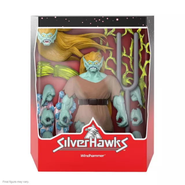 Silverhawks Ultimates Windhammer Figura de Acción 18CM Super7 Obq