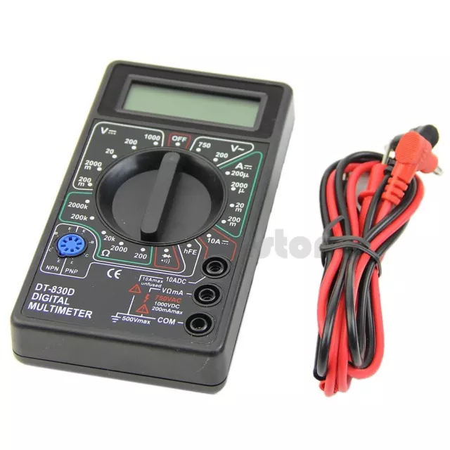 DT830D AC/DC Digital Multimeter for Ammeter Voltmeter Resistance