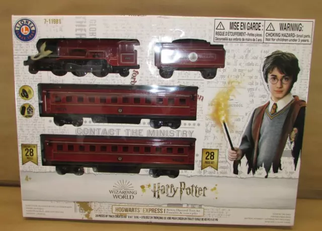 Lionel 7119681 28 Pc Harry Potter Hogwarts Express Battery Powered Train Set