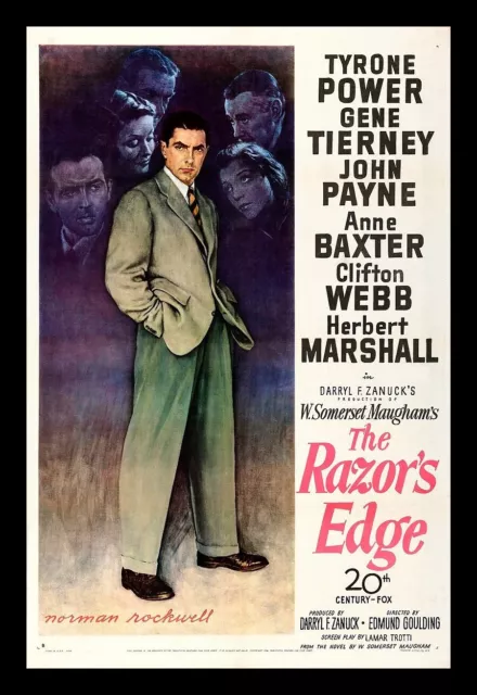The Razor's Edge - Tyrone Power - Movie Poster image - BIG MAGNET 3.5 x 5 in